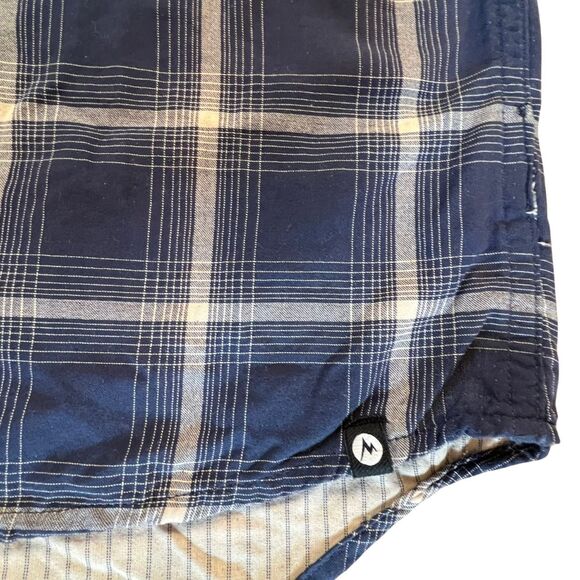 Marmot Women Plaid Shirt Medium Long Sleeve Button Up Western Cowgirl Rustic Tex - Picture 4 of 12